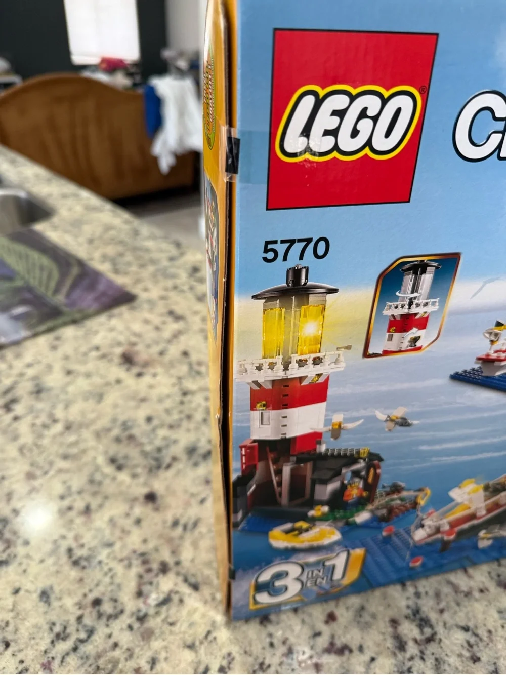 LEGO Creator: Lighthouse Island (5770) - 3-in-1 Set - NISB Flawed Box-See Pics